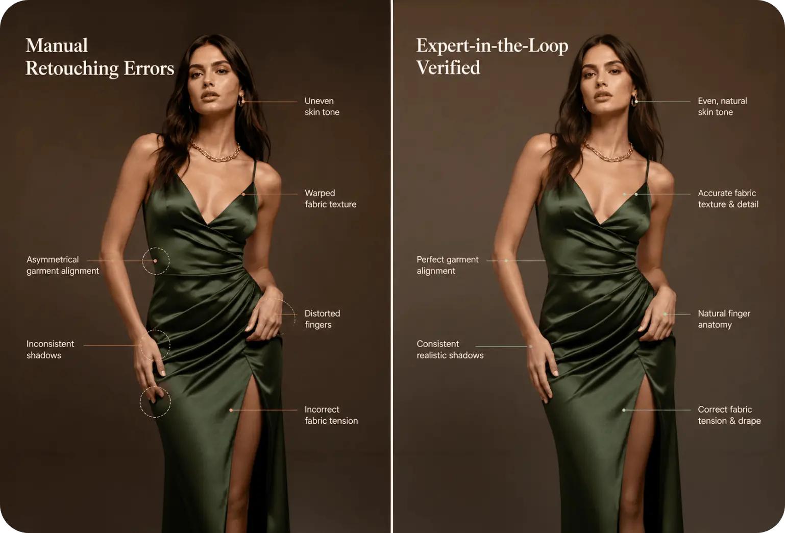 Accuracy: traditional studio shoots vs NeoModel